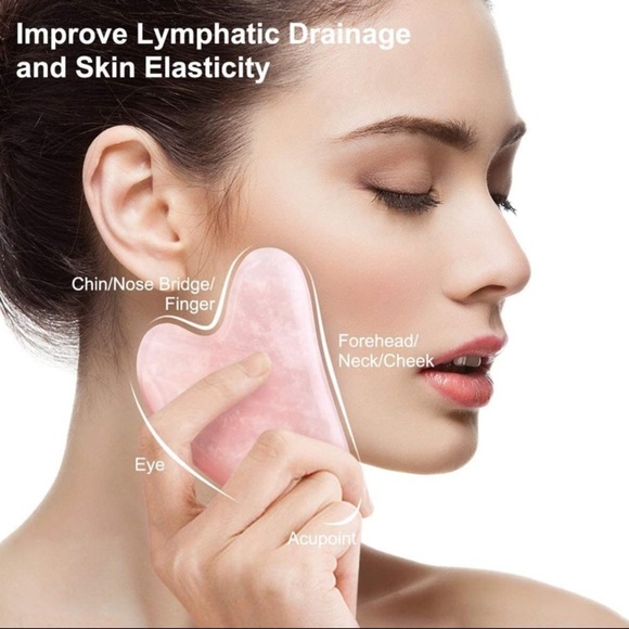 2 for $40 Gua Sha Rose Quartz (Natural Crystal) - Picture 9 of 12